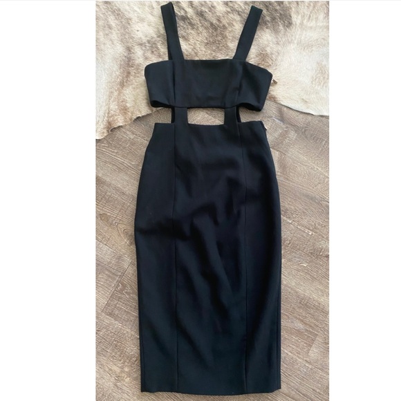 Cinq à Sept Black Midi Dress - Picture 4 of 15